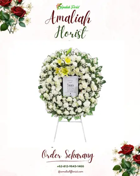 Krans Bunga Duka Karang Poh